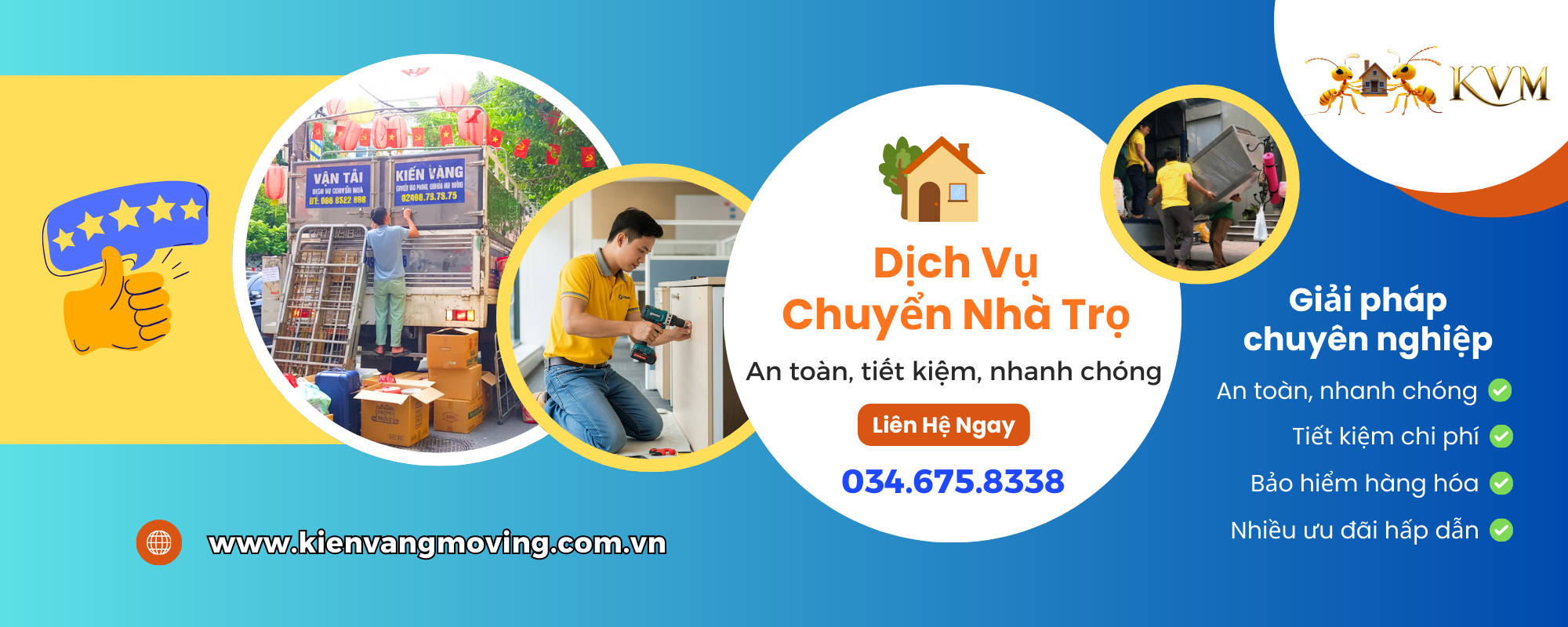 Dịch vụ chuyển nhà trọ trọn gói uy tín, giá rẻ