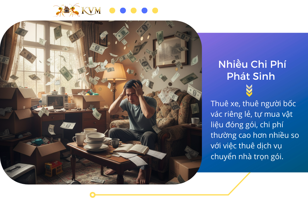 Nhiều chi phí phát sinh khi tự chuyển nhà